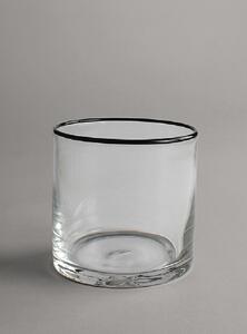 Ljuslykta M - Harmony (clear/black) (Storlek: 10 x 10 cm)