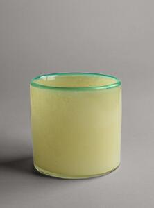 Ljuslykta M - Harmony (soft yellow/green) (Storlek: 10 x 10 cm)