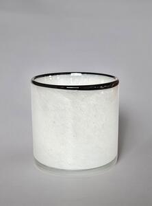 Ljuslykta M - Harmony (vit/svart) (Storlek: 10 x 10 cm)