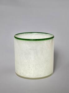 Ljuslykta M - Harmony (vit/grass) (Storlek: 10 x 10 cm)