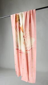 Gardin - Swan (rosa) (Storlek: 140 x 260 cm)