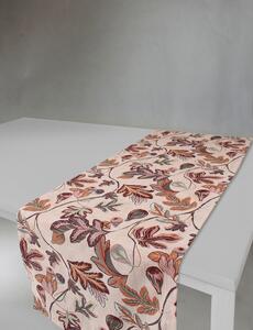 Bordslöpare - Löpare Leonora (röd) (Storlek: 40 x 140 cm)