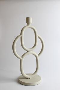 Ljusstake - Iza (offwhite) (Storlek: 19 x 35 cm)