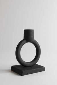 Ljusstake - Hilda (svart) (Storlek: 10 x 14 cm)
