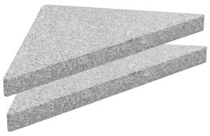 Parasoll viktplatta granit 15 kg triangulär grå
