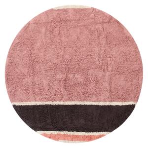 Rund matta - Vinci Natural Cotton Shaggy (rosa) (Storlek: Ø 160 cm)