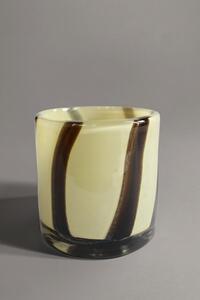 Ljuslykta S - Zuri (ljusgul/brun) (Storlek: 8 x 8 cm)