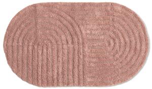 Oval badrumsmatta - Embla (rosa) (Storlek: 50 x 90 cm)