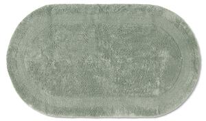 Oval badrumsmatta - Nila (ljusgrön) (Storlek: 50 x 90 cm)