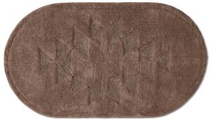 Oval badrumsmatta - Gertie (brun) (Storlek: 50 x 90 cm)