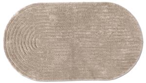 Oval badrumsmatta - Evena (beige) (Storlek: 50 x 90 cm)