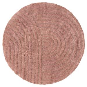 Rund badrumsmatta - Embla (rosa) (Storlek: Ø 65 cm)
