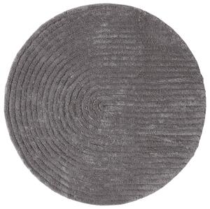 Rund badrumsmatta - Evena (mörkgrå) (Storlek: Ø 120 cm)