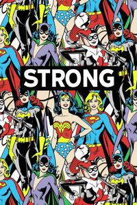 Konsttryck DC Comics - Women are strong, (26.7 x 40 cm)