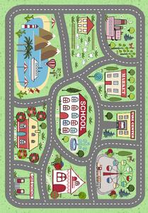 Barnmatta - City Town (multi) (Storlek: 120 x 170 cm)