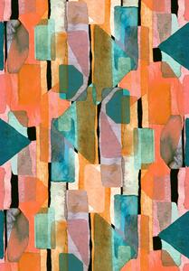 Wiltonmatta - Salome (orange/multi) (Storlek: 200 x 280 cm)