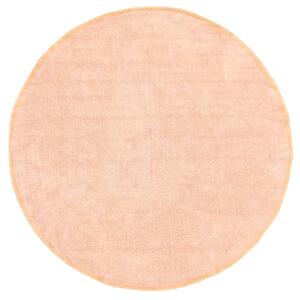 Rund matta - Celina Natural Cotton Shaggy (rosa/beige) (Storlek: Ø 200 cm)