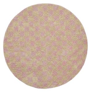 Rund matta - Elsey Natural Cotton Shaggy (rosa/orange) (Storlek: Ø 200 cm)