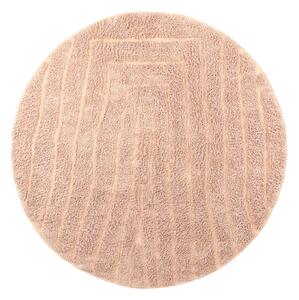 Rund matta - Farley Natural Cotton Shaggy (rosa) (Storlek: Ø 200 cm)