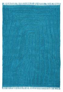 Ryamattor - Farley Natural Cotton Shaggy (turkos) (Storlek: 80 x 150 cm)