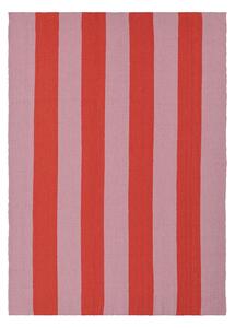 Ullmatta - Garine (rosa/röd) (Storlek: 80 x 150 cm)