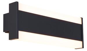 Modern Vägglampa Svart 30cm inkl. LED CCT IP54 - Vanya