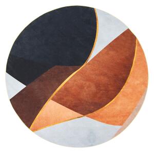 Rund matta - Hazel (orange/multi) (Storlek: Ø 200 cm)