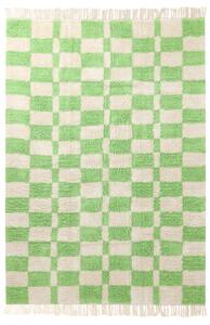 Ryamattor - Maranello Natural Cotton Shaggy (grön) (Storlek: 160 x 230 cm)