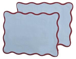 Bordstablett - 2-pack Yrsa (blå) (Storlek: 35 x 45 cm)