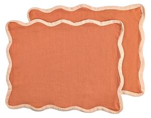 Bordstablett - 2-pack Yrsa (rost) (Storlek: 35 x 45 cm)