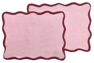 Bordstablett - 2-pack Yrsa (rosa) (Storlek: 35 x 45 cm)