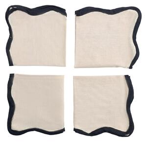 Servetter - 4-pack Tygservett Yrsa (ljusbeige) (Storlek: 40 x 40 cm)