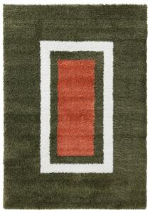 Ryamattor - Alsace (grön/vit/orange) (Storlek: 160 x 230 cm)