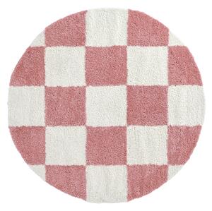 Runda mattor - Gordes (rosa/vit) (Storlek: Ø 200 cm)