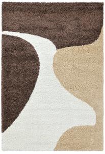 Ryamattor - Chiniot (brun/beige/vit) (Storlek: 160 x 230 cm)