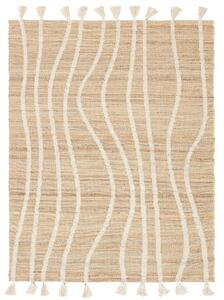 Waves Matta - Beige / Vit 200x300