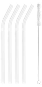 Glassugrör Sorrento vinklat 4-pack
