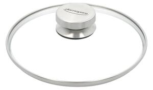 Lock 20 cm, glas med stålknopp