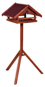 FLAMINGO Fågelbord med stativ Hafnir 42x40,5x119 cm brun