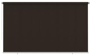 Rullgardin utomhus 400x230 cm brun HDPE