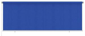 Rullgardin utomhus 400x140 cm blå HDPE