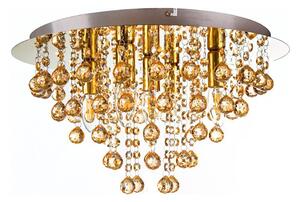 Globo 63040545 - Taklampa LONDON 5xE14/40W/230V diameter 46 cm guld