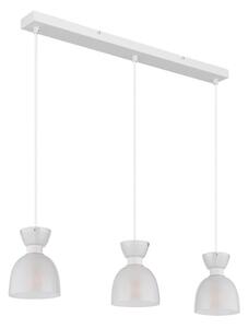Globo 15769W-3 - Ljuskrona med textilsladd MASSEY 3xE14/40W/230V vit