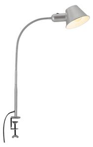 Brilo - Table flexible lampa med klämma 1xE27/10W/230V silver