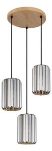 Globo 30229346 - Ljuskrona med textilsladd RUN 3xE27/60W/230V diameter 35 cm
