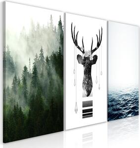 Canvas Tavla - Chilly Nature (Collection) - 60x30