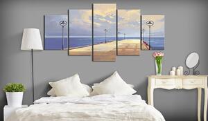 Canvas Tavla - Seaside Walk - 100x50