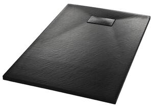 Duschkar SMC svart 100x80 cm