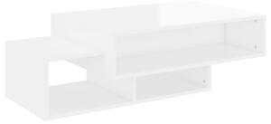 Soffbord vit högglans 105x55x32 cm spånskiva