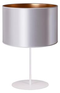 Duolla - Bordslampa CANNES 1xE14/15W/230V 20 cm silver/koppar/vit